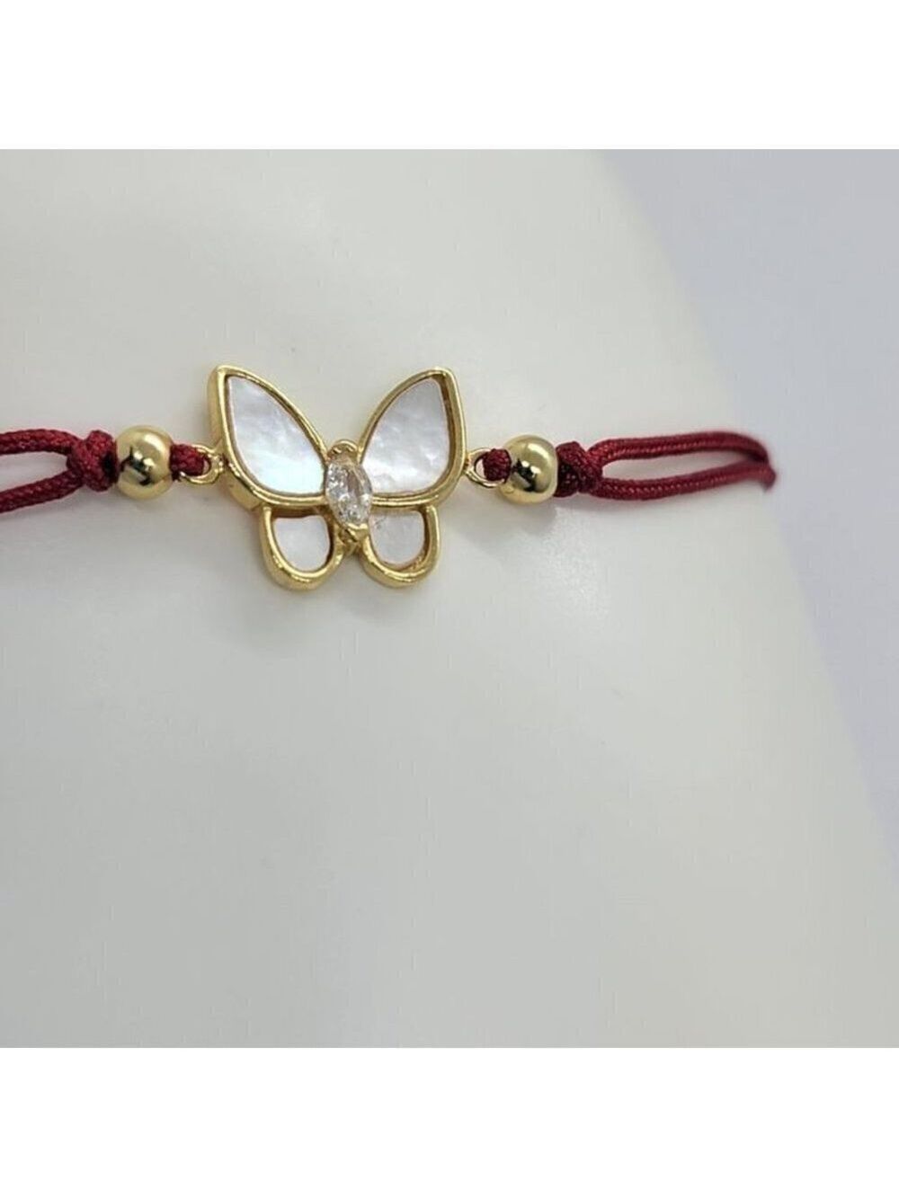 Delicate Butterfly Bracelet – 925 Silver with Adjustable Cord